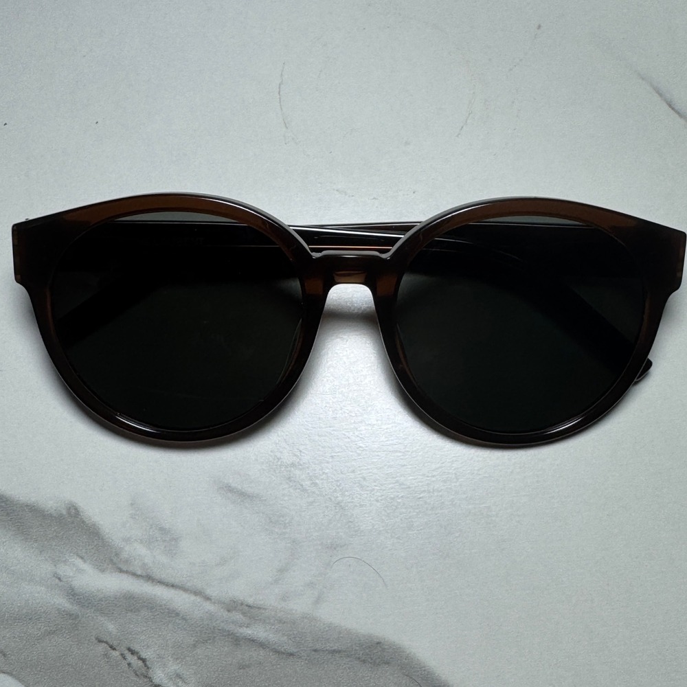 Saint Laurent SL M31/F 010 Brown Round Sunglasses Made in Italy 55-19-145